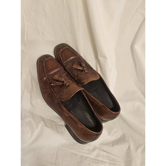 To Boot New York Adam Derrick Men\'s Italian Leather Tassel Loafers Brown Sz 10.5 main image 13